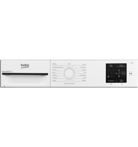 Beko BMT83EW 8kg, Classe D, Linea Estetica NX, motore asincrono, Display digitale, colore Bianco, oblò Bianco