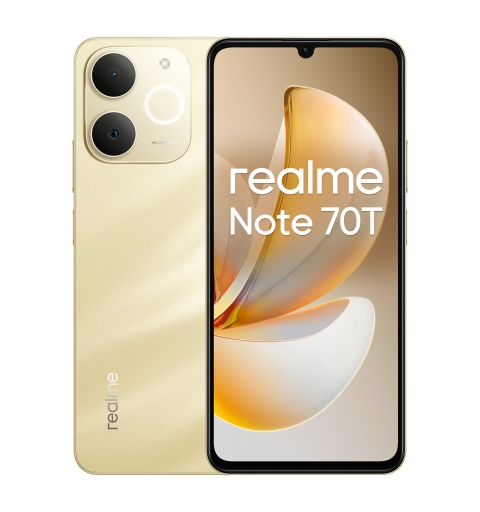 realme Note 70T 17,1 cm (6.74") Double SIM Android 15 4G USB Type-C 4 Go 256 Go 6000 mAh Or