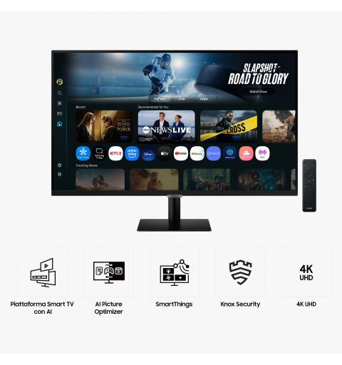 Samsung M7 M70F écran plat de PC 81,3 cm (32") 3840 x 2160 pixels 4K Ultra HD LCD Noir