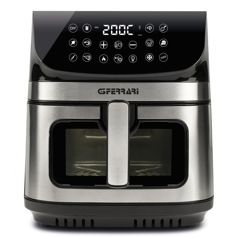 G3 Ferrari G10215 friggitrice Singolo 9 L Indipendente 2200 W Friggitrice ad aria calda Nero, Acciaio inox