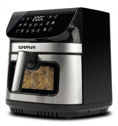 G3 Ferrari G10215 friggitrice Singolo 9 L Indipendente 2200 W Friggitrice ad aria calda Nero, Acciaio inox