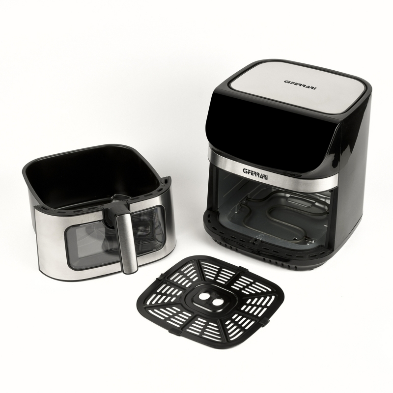 G3 Ferrari G10215 friggitrice Singolo 9 L Indipendente 2200 W Friggitrice ad aria calda Nero, Acciaio inox