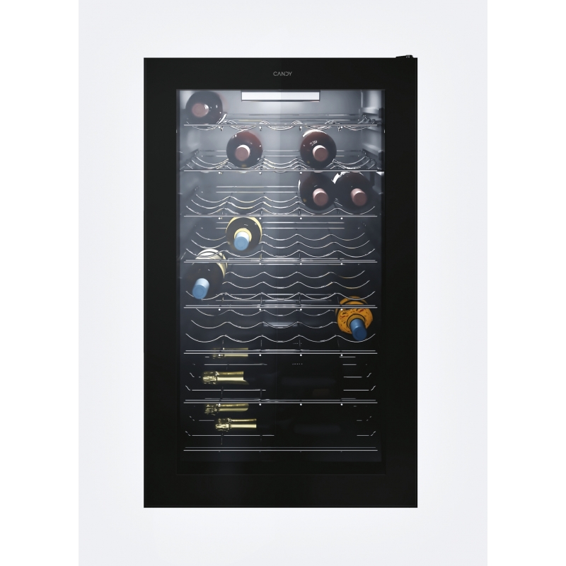 Candy DiVino CWC 150 EM NF Compressor wine cooler Freestanding Black 41 bottle(s)