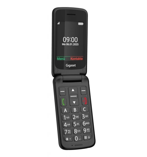 Gigaset GL595 7,11 cm (2.8") 114 g Noir Téléphone pour seniors