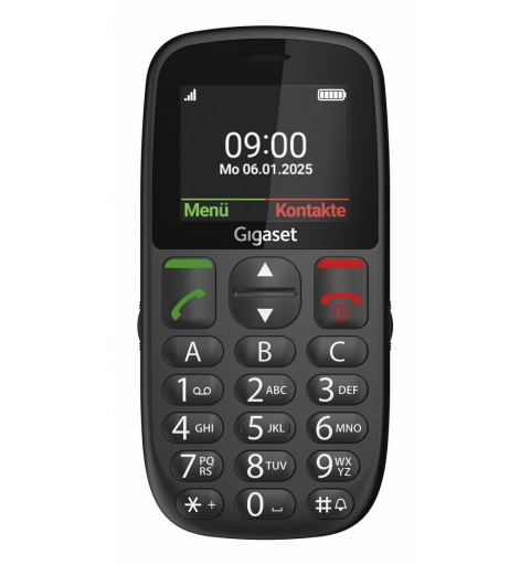 Gigaset GL395 5,59 cm (2.2") 90 g Noir Téléphone pour seniors