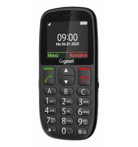 Gigaset GL395 5,59 cm (2.2") 90 g Schwarz Seniorentelefon