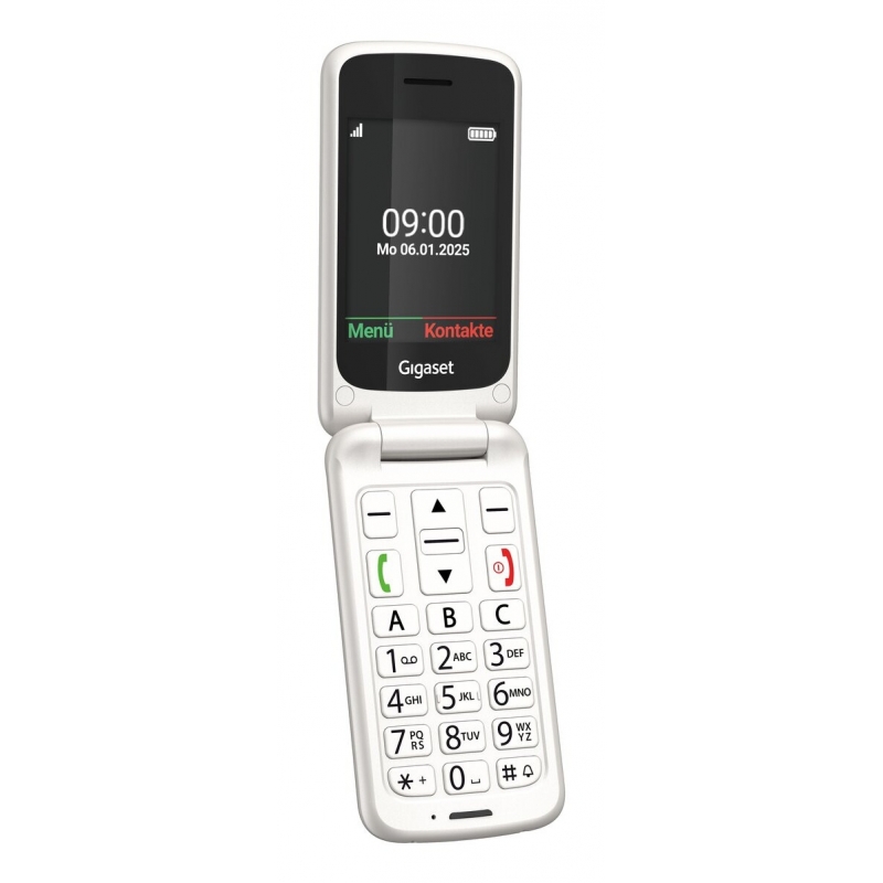 Gigaset GL595 7,11 cm (2.8") 114 g Blanc Téléphone pour seniors