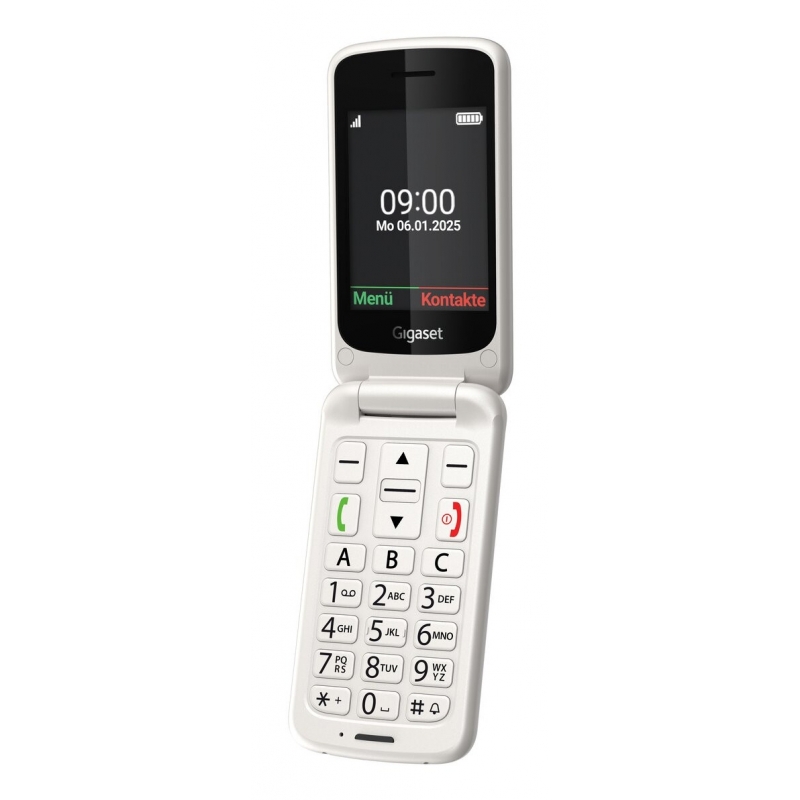 Gigaset GL595 7,11 cm (2.8") 114 g Blanc Téléphone pour seniors