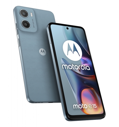 Motorola moto e15 16,9 cm (6.67") Double SIM Android 14 Go edition 4G USB Type-C 2 Go 64 Go 5200 mAh Bleu