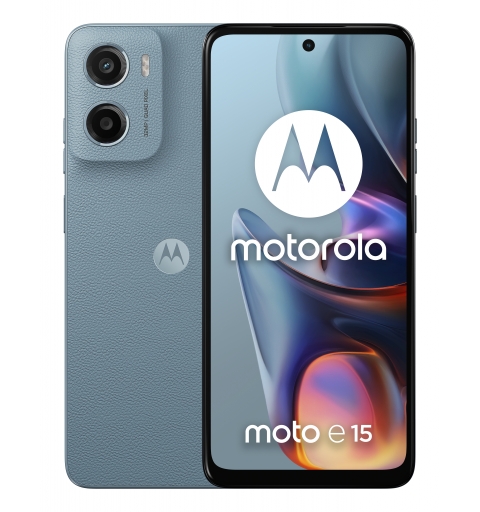 Motorola moto e15 16,9 cm (6.67") Double SIM Android 14 Go edition 4G USB Type-C 2 Go 64 Go 5200 mAh Bleu