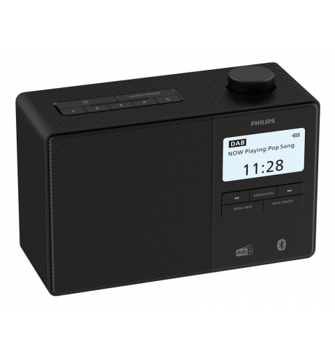 Philips TAR5600 00 Radio Uhr Digital Schwarz