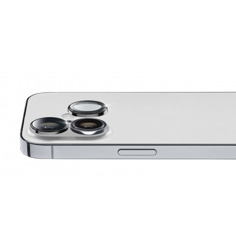 Cellularline Camera Lens Ring - iPhone 16 16 Plus Tempered glass for camera protection
