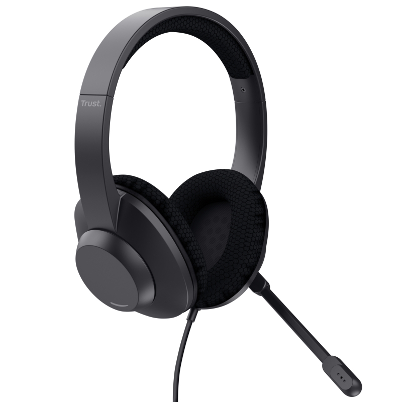 Trust Ayda Max Auriculares Alámbrico Diadema Llamadas Música USB Type-C USB Type-A Negro