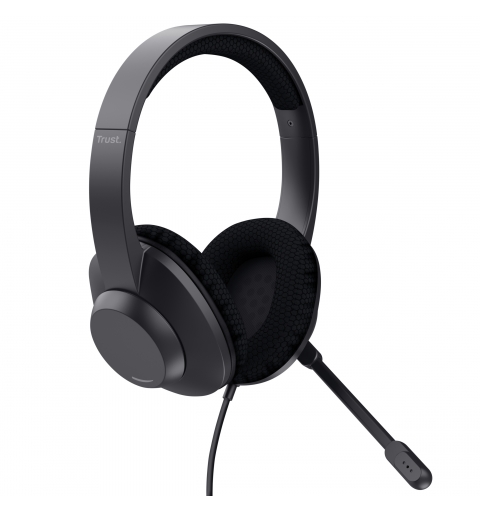 Trust Ayda Max Auriculares Alámbrico Diadema Llamadas Música USB Type-C USB Type-A Negro