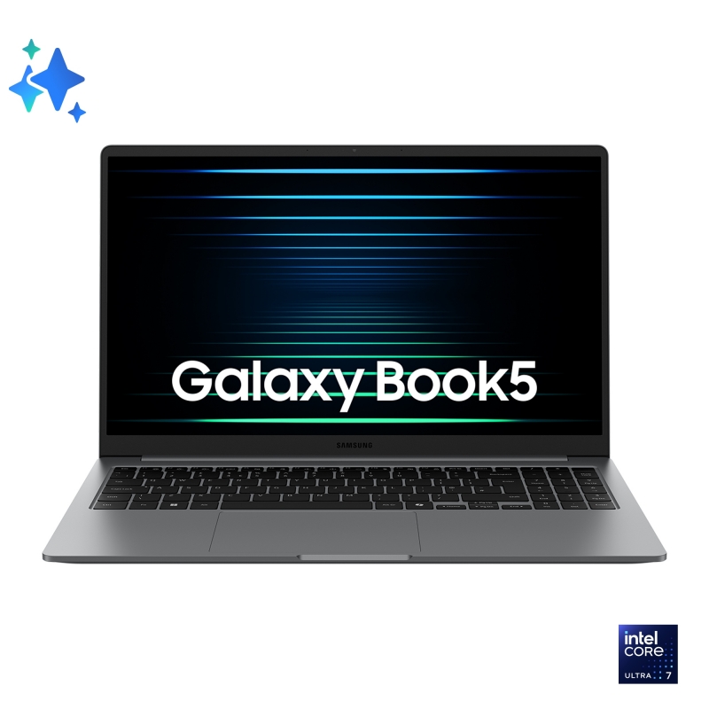 Samsung Galaxy Book5 Intel Core Ultra 7 255U Computer portatile 39,6 cm (15.6") Full HD 32 GB LPDDR5x-SDRAM 1 TB SSD Wi-Fi 6