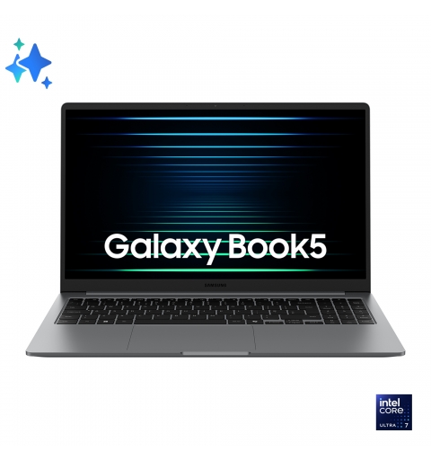 Samsung Galaxy Book5 Intel Core Ultra 7 255U Computer portatile 39,6 cm (15.6") Full HD 32 GB LPDDR5x-SDRAM 1 TB SSD Wi-Fi 6