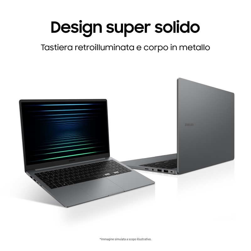 Samsung Galaxy Book5 Intel Core Ultra 7 255U Computer portatile 39,6 cm (15.6") Full HD 32 GB LPDDR5x-SDRAM 1 TB SSD Wi-Fi 6