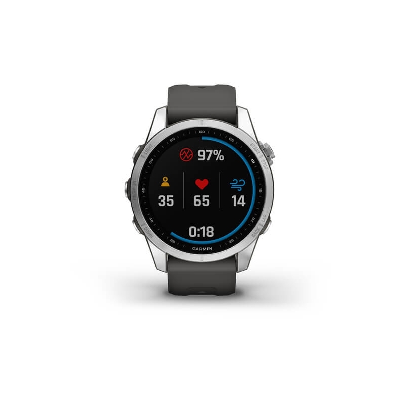 Garmin fenix 7S 3,05 cm (1.2") MIP 42 mm Numérique 240 x 240 pixels Écran tactile Argent Wifi GPS (satellite)