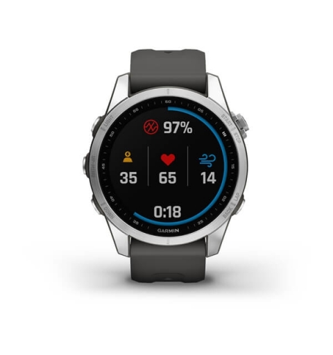 Garmin fenix 7S 3,05 cm (1.2") MIP 42 mm Digitale 240 x 240 Pixel Touch screen Argento Wi-Fi GPS (satellitare)