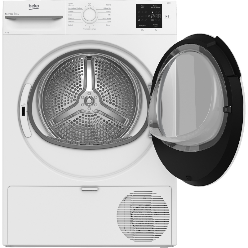 Beko BMTR38W sèche-linge Pose libre Charge avant 8 kg Blanc