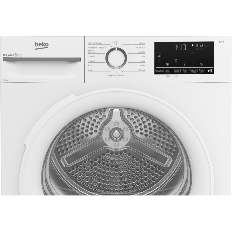Beko BMT481WI_IT 8kg, Classe C, Linea Estetica NX, motore inverter, Display Touch