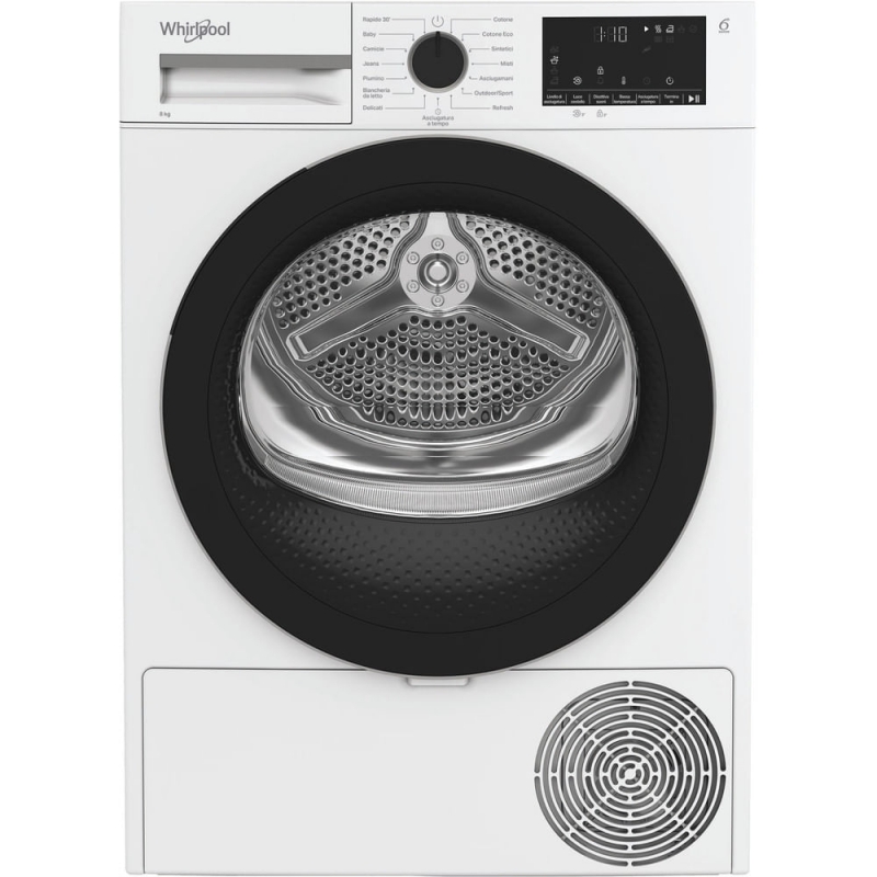Whirlpool C WD 83M WBS IT Wäschetrockner Freistehend Frontlader 8 kg Weiß