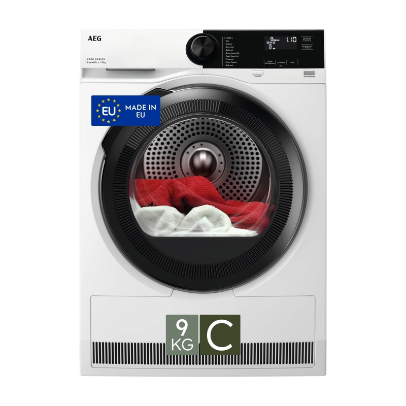 AEG Series 7000 TR7HE9C tumble dryer Freestanding Front-load 9 kg White