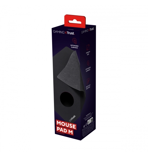 Trust GXT 752 Tappetino per mouse per gioco da computer Nero