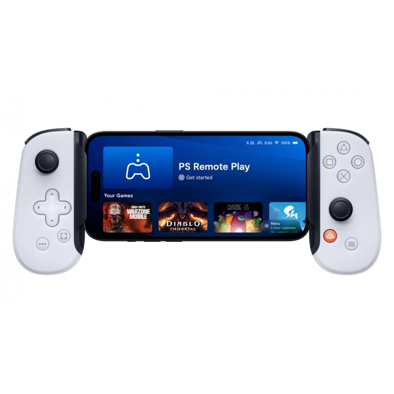 Backbone BB-51-P-WS Gaming-Controller Grau, Weiß USB Gamepad Playstation, Xbox