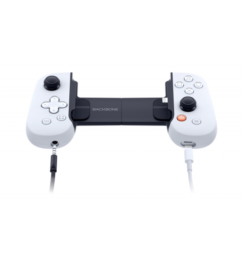 Backbone BB-51-P-WS mando y volante Gris, Blanco USB Gamepad Playstation, Xbox