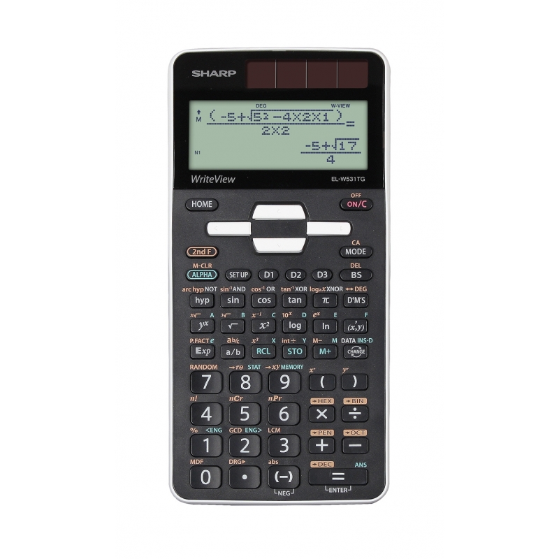 Sharp EL-W531TG calcolatrice Calcolatrice scientifica Nero, Bianco