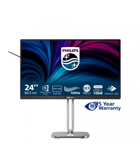 Philips 4000 series 24B2U4301 00 Computerbildschirm 60,5 cm (23.8") 1920 x 1080 Pixel Full HD LCD Grau
