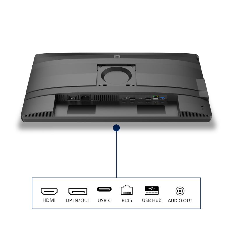 Philips 4000 series 24B2U4301 00 écran plat de PC 60,5 cm (23.8") 1920 x 1080 pixels Full HD LCD Gris