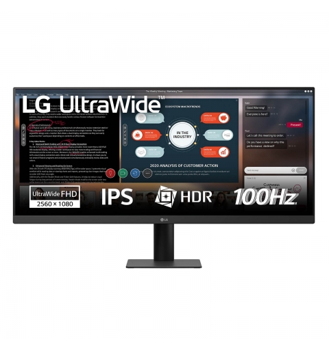 LG 29U511A-B computer monitor 73.7 cm (29") 2560 x 1080 pixels WFHD LCD Black