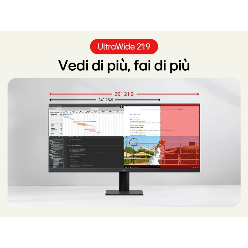 LG 29U511A-B computer monitor 73.7 cm (29") 2560 x 1080 pixels WFHD LCD Black