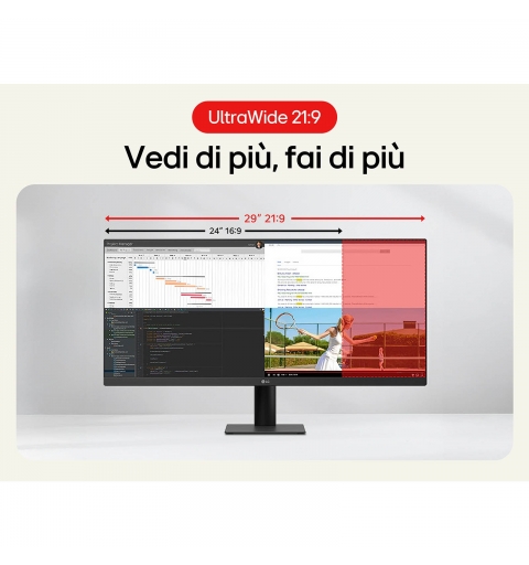 LG 29U511A-B computer monitor 73.7 cm (29") 2560 x 1080 pixels WFHD LCD Black