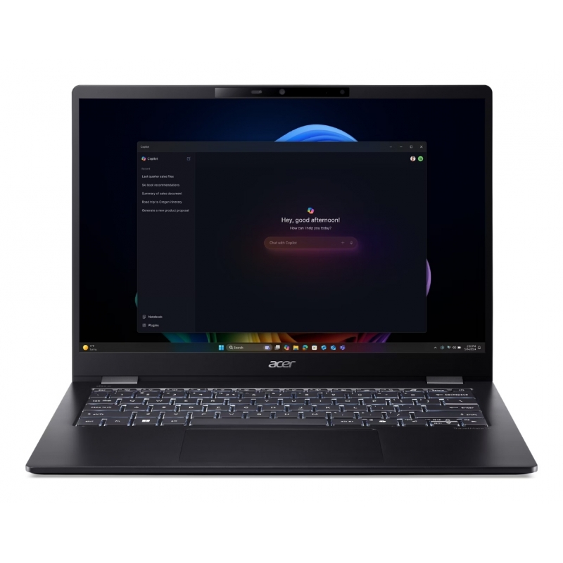Acer TravelMate P6 14 AI TMP614-54-TCO-77CV Copilot+ PC Intel Core Ultra 7 258V Laptop 35,6 cm (14") WQXGA+ 32 GB LPDDR5x-SDRAM