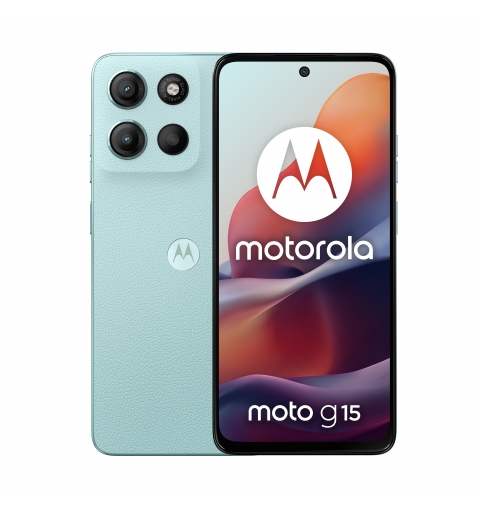 Motorola moto g15 17,1 cm (6.72") Double SIM Android 15 4G USB Type-C 8 Go 512 Go 5200 mAh Bleu clair