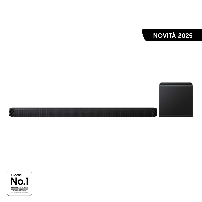 Samsung Soundbar HW-Q800F ZF, Audio 5.1.2 canali, Wireless Dolby Atmos, 2025