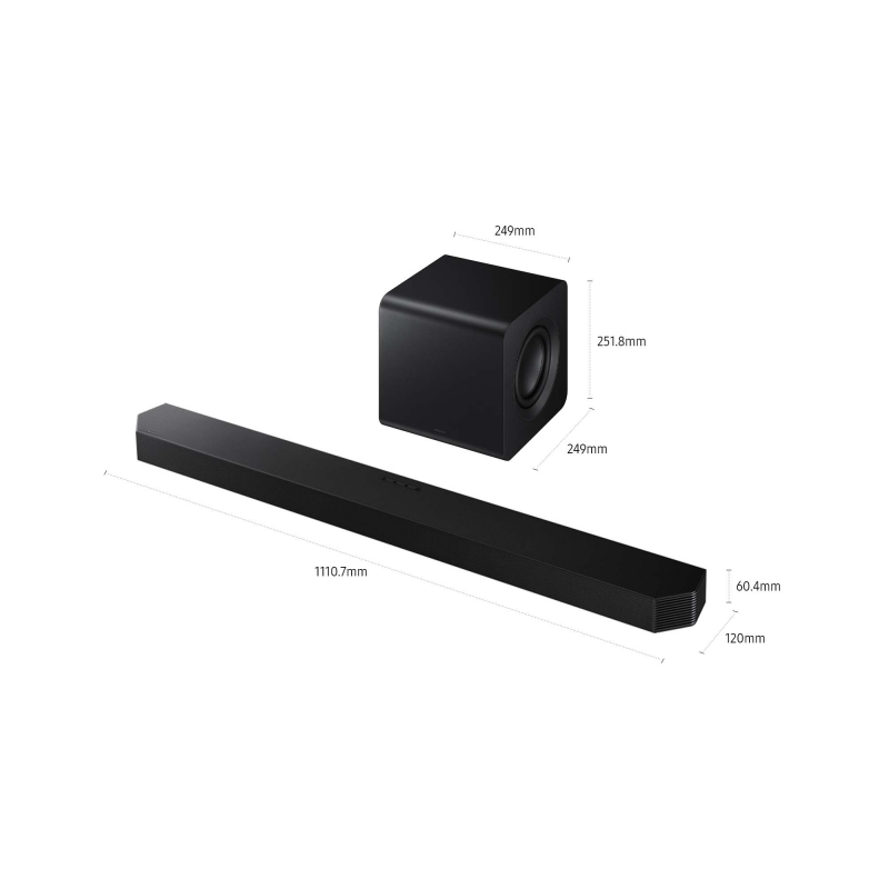 Samsung Soundbar HW-Q800F ZF, Audio 5.1.2 canali, Wireless Dolby Atmos, 2025