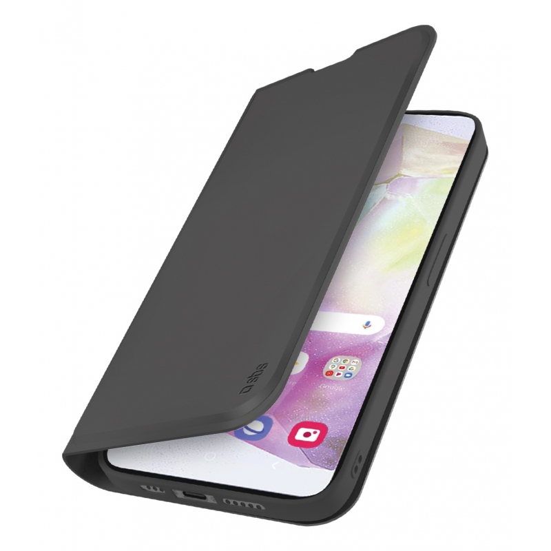 SBS TEWALSAA36K coque de protection pour téléphones portables 17 cm (6.7") Étui avec portefeuille Noir