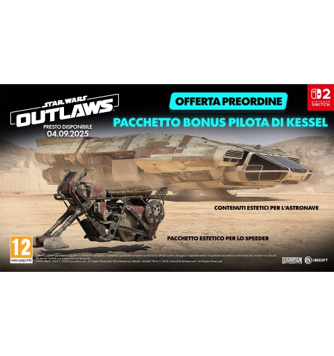 Ubisoft Star Wars Outlaws Gold Edition Oro Tedesca, Inglese, ESP, Francese, ITA, Giapponese, Coreano, Portoghese, Russo