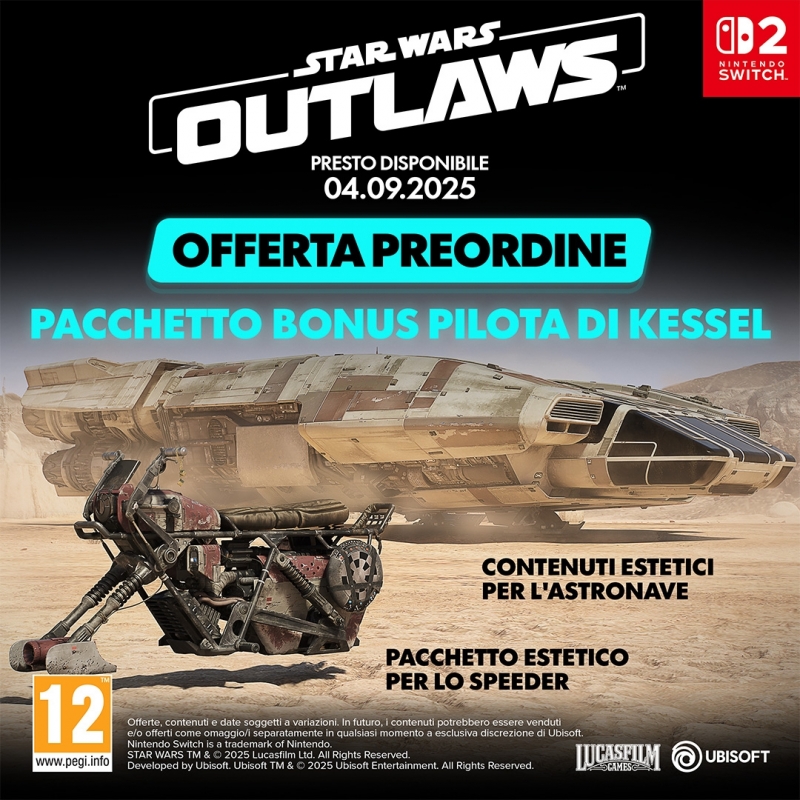 Ubisoft Star Wars Outlaws Gold Edition Or Allemand, Anglais, Espagnol, Français, Italien, Japonais, Coréen, Portugais, Russe