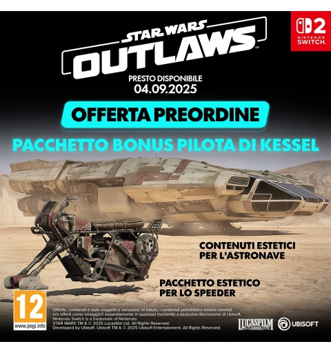 Ubisoft Star Wars Outlaws Gold Edition Oro Tedesca, Inglese, ESP, Francese, ITA, Giapponese, Coreano, Portoghese, Russo