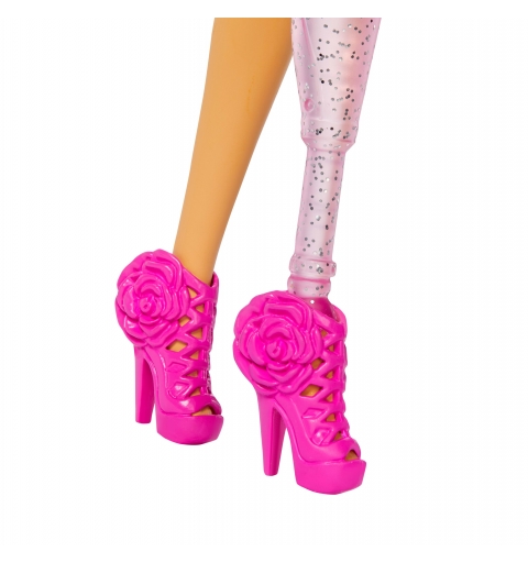 Barbie Deluxe Style No2 Doll in Pink Barbiecore Top and Skirt Set, Black Hair & Prosthetic Leg