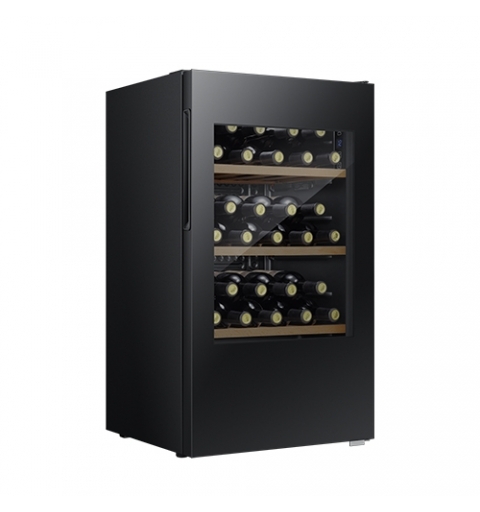 Hisense RW12D4NWG0 refroidisseur à vin Refroidisseur de vin compresseur Pose libre Noir 30 bouteille(s)