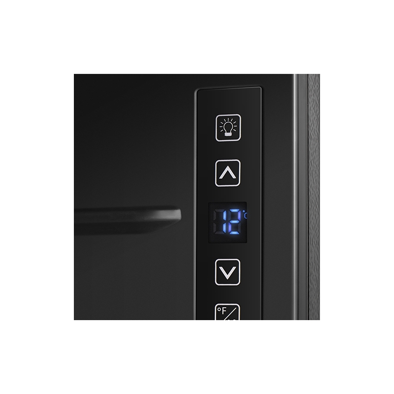 Hisense RW12D4NWG0 refroidisseur à vin Refroidisseur de vin compresseur Pose libre Noir 30 bouteille(s)