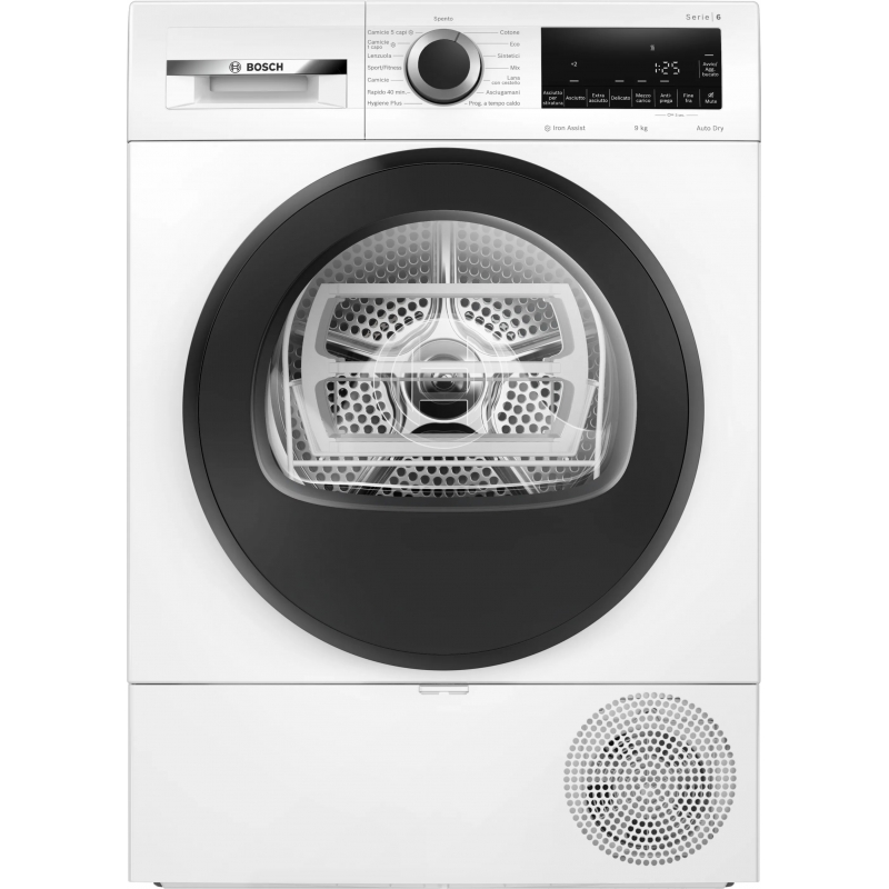 Bosch Serie 6 WQG243C0II tumble dryer Freestanding Front-load 9 kg White