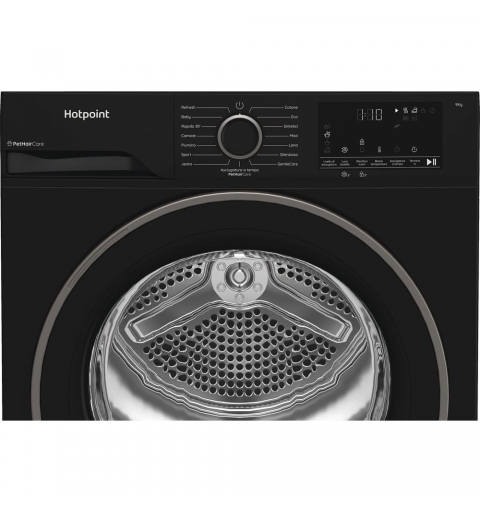 Hotpoint HPT 94D BBS IT tumble dryer Freestanding Front-load 9 kg Black