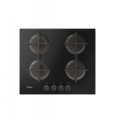 Indesit ING 61T BK 1 Schwarz Integriert 60 cm Gaskochfeld 4 Zone(n)